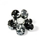 Hair Clip - Gigi Black and White with Pearl Center