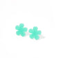 Jenna Stud Earrings - Flower Aqua