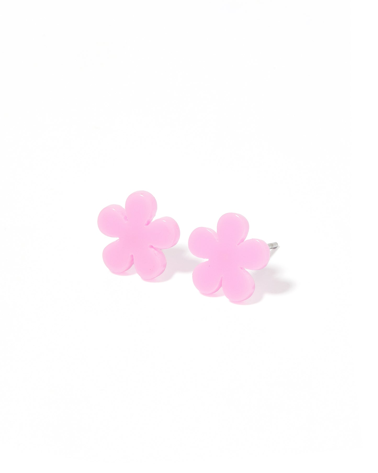 Jenna Stud Earrings - Flower Bubble Gum Pink