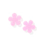 Jenna Stud Earrings - Flower Bubble Gum Pink