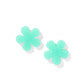 Jenna Stud Earrings - Flower Aqua