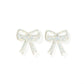 Sophia  Bow Earrings - Iridescent Glitter