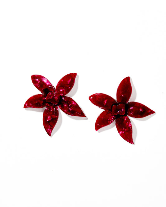 Annie Statement Earring - Pinot Noir