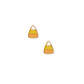Screwback Stud Earrings - Candy Corn