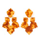 Michelle Statement Earrings - Caramel