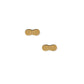 Screwback Stud Earrings - Peanut Gold