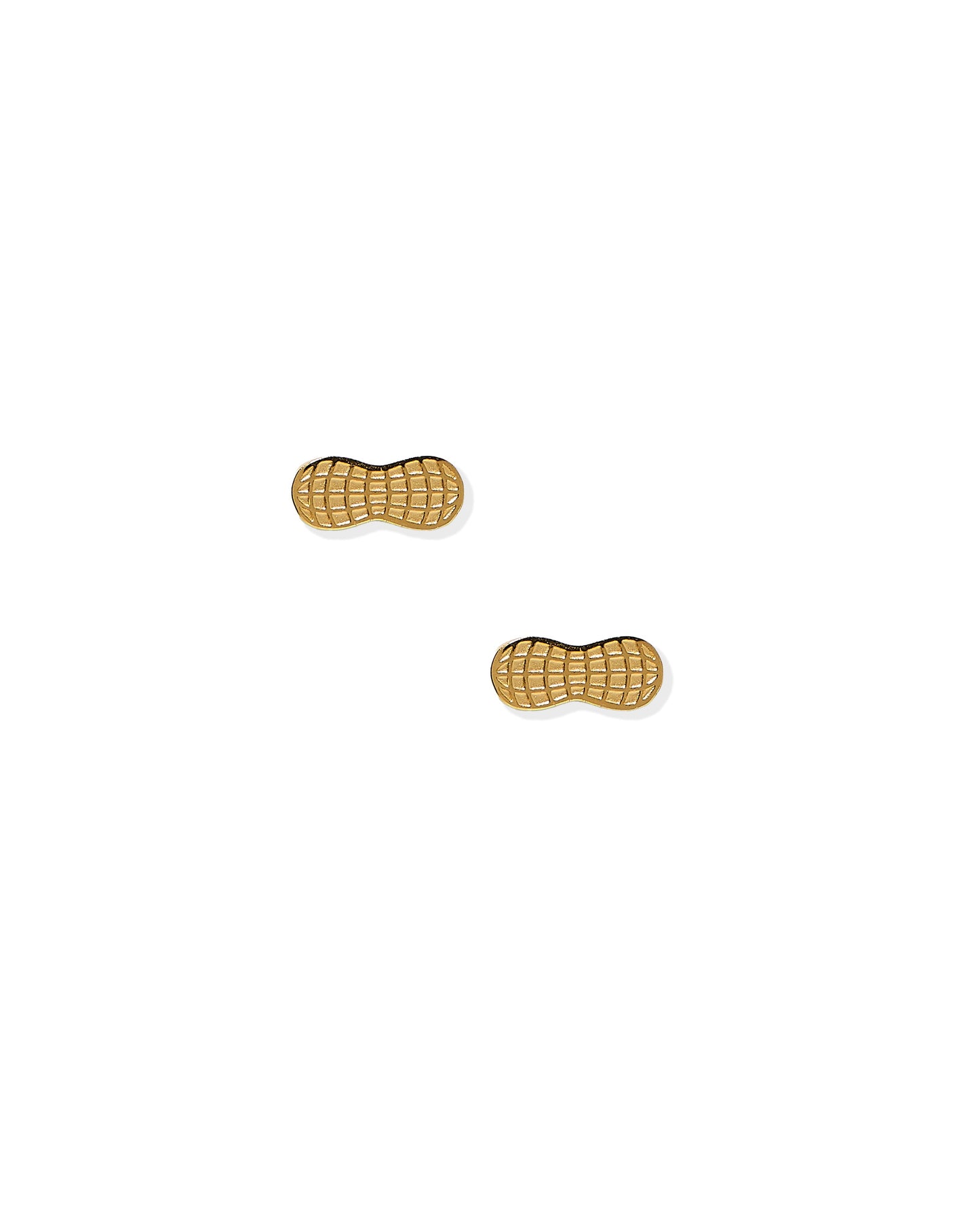 Screwback Stud Earrings - Peanut Gold