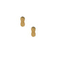 Screwback Stud Earrings - Peanut Gold