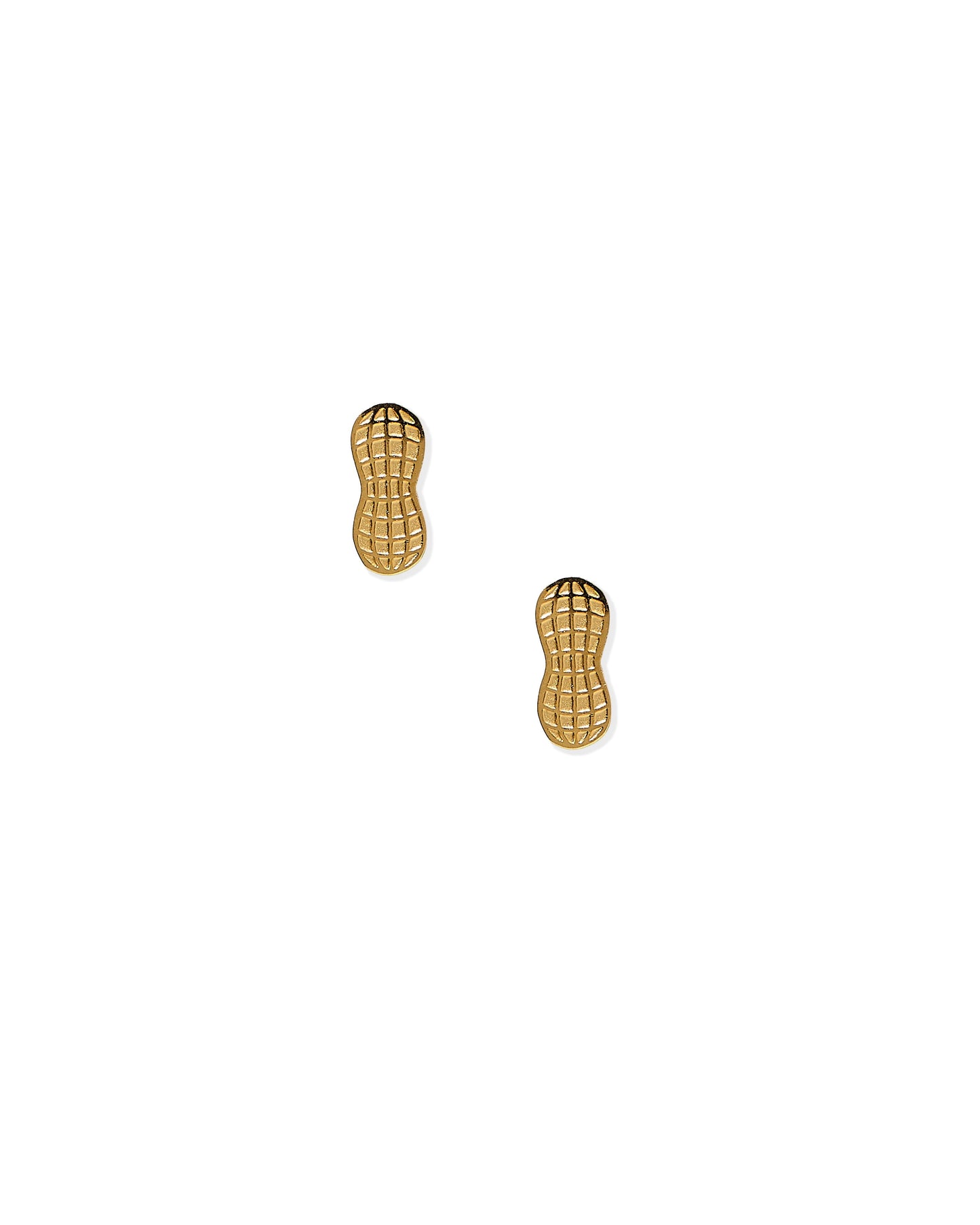 Screwback Stud Earrings - Peanut Gold