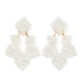 Michelle Statement Earrings - Pearl White