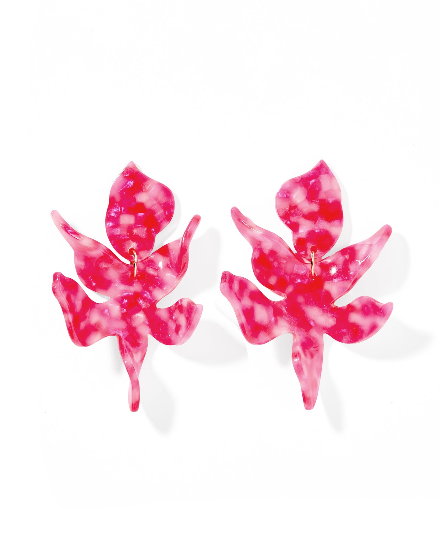 Flora Statement Earrings - Pink Party Punch