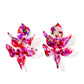 Flora Statement Earrings - Pink Multi