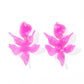 Flora Statement Earrings - Orchid Purple