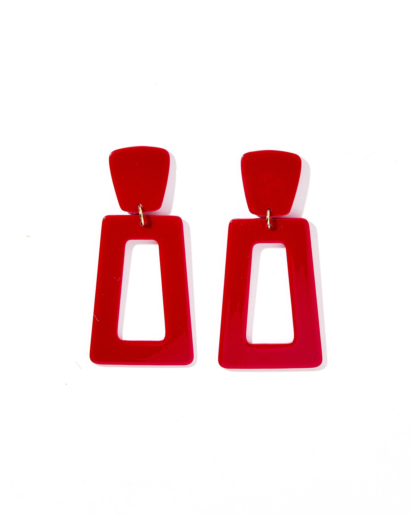 Kennedy Statement Earrings - Mulberry