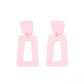 Kennedy Statement Earrings - Baby Pink