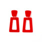 Kennedy Statement Earrings - True Red