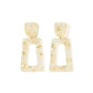 Kennedy Statement Earrings - Gold Confetti