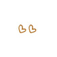 Abby Heart Stud Earrings - Golod
