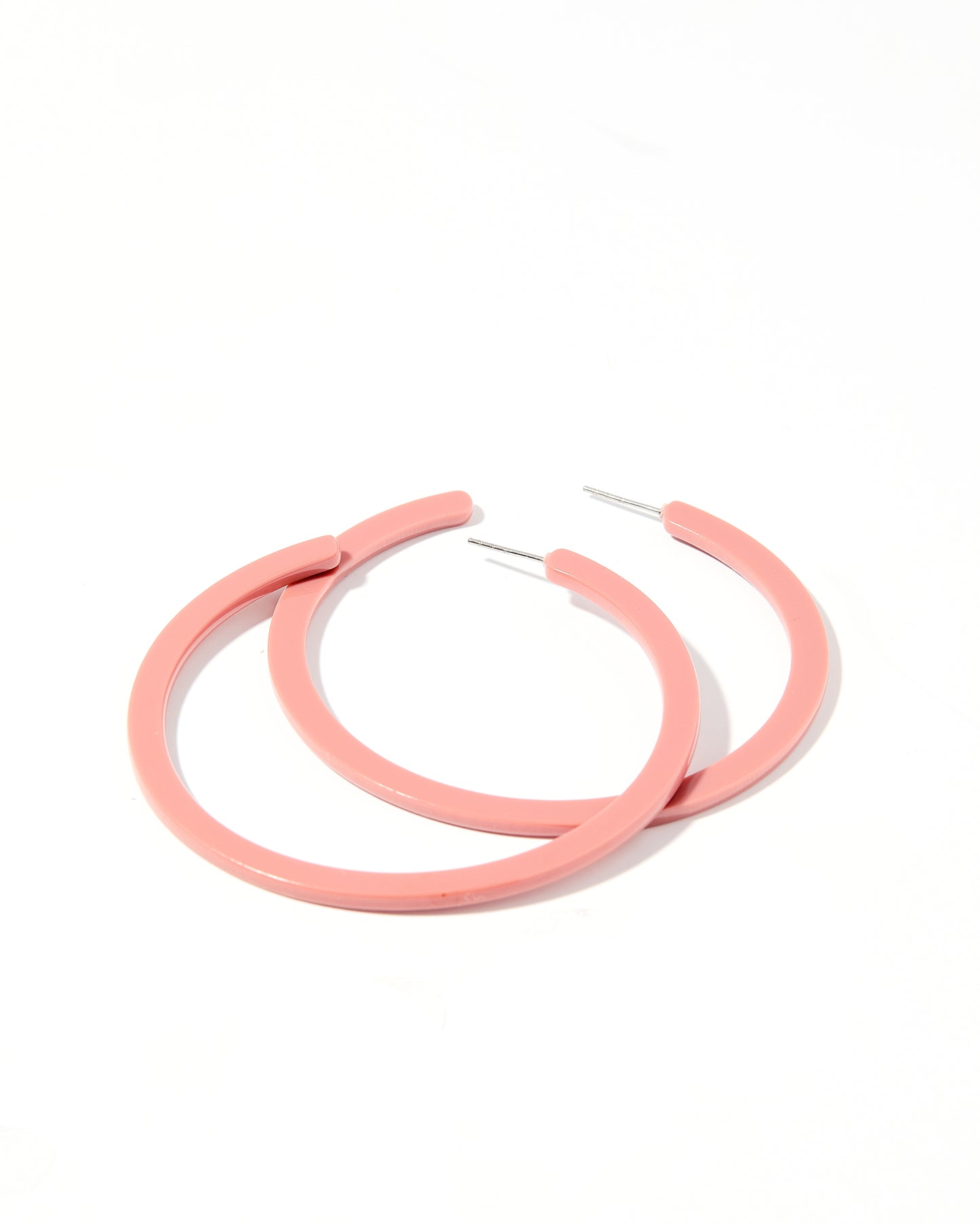 Holly Mega Hoop Earrings - Dusty Pink