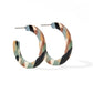 Holly Mini Hoop Earrings - Desert Camo