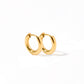 Huggie Earrings - Scarlett Hoop Gold 10mm