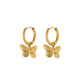 Huggie Earrings - Faye Butterfly