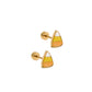 Screwback Stud Earrings - Candy Corn