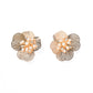 Vanessa Gold Pearl Flower Earrings