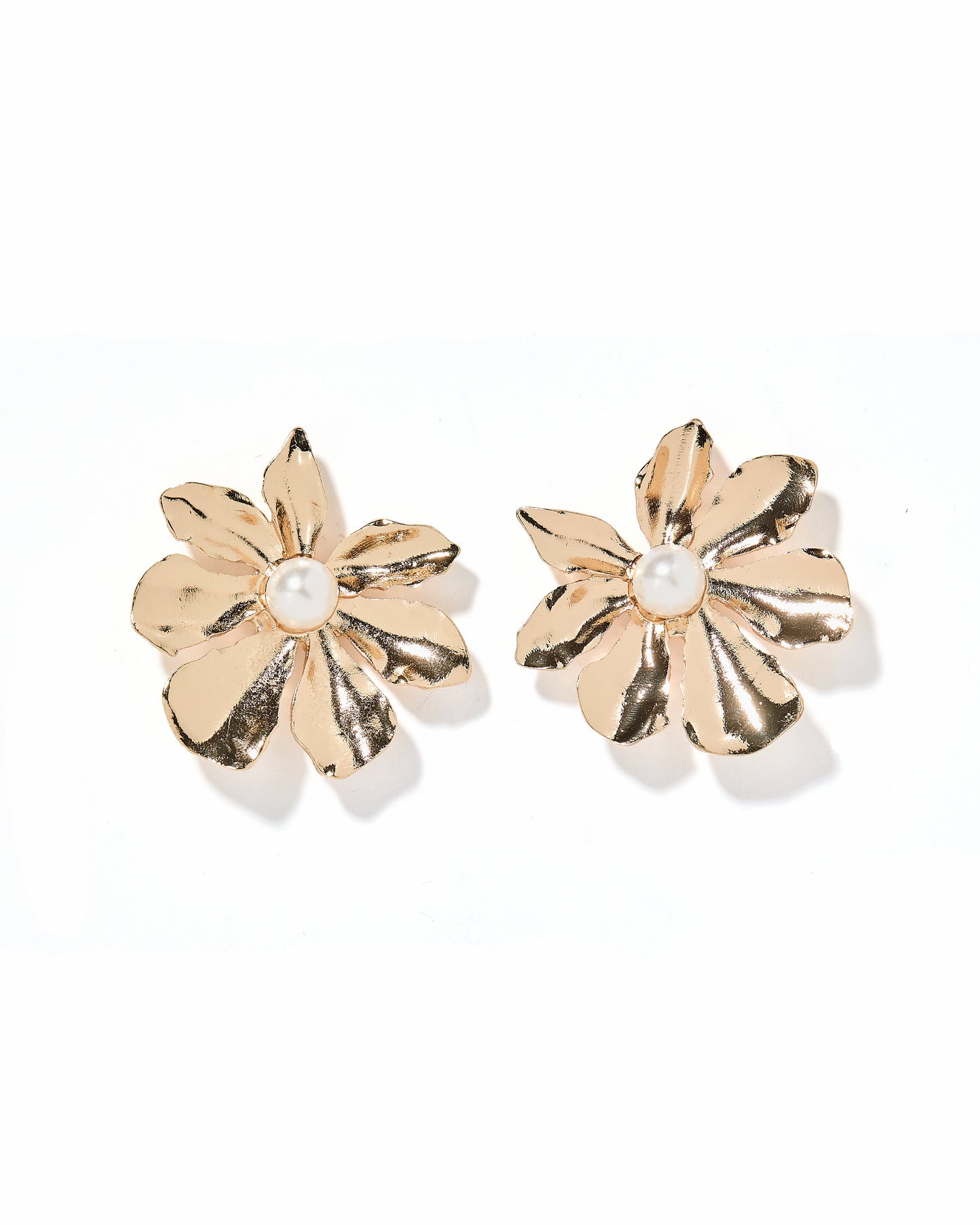 Ainsley Gold Flower Earrings