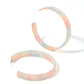 Ashley Mega Hoop Earrings - Sugar Plum