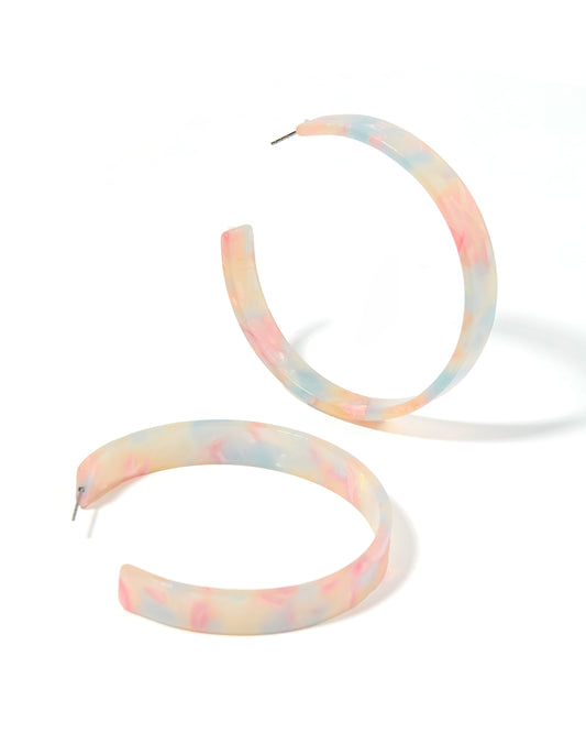 Ashley Mega Hoop Earrings - Sugar Plum