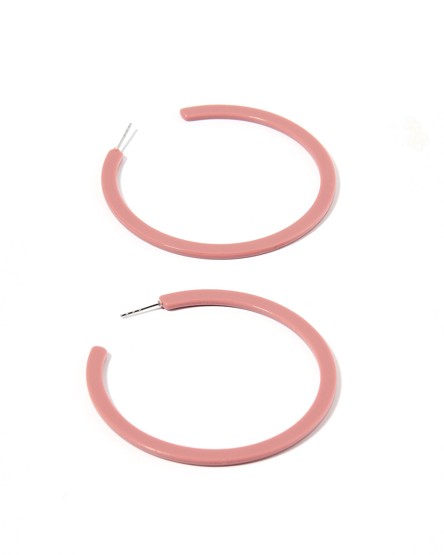 Holly Mega Hoop Earrings - Dusty Pink