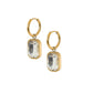 Linny Co Diana Huggie Charm Earring with Stone Charm