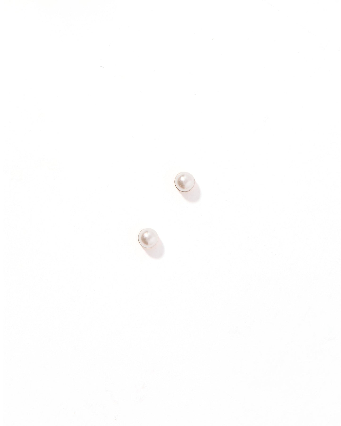 Screwback Stud Earrings - Payton Pearl White 3mm