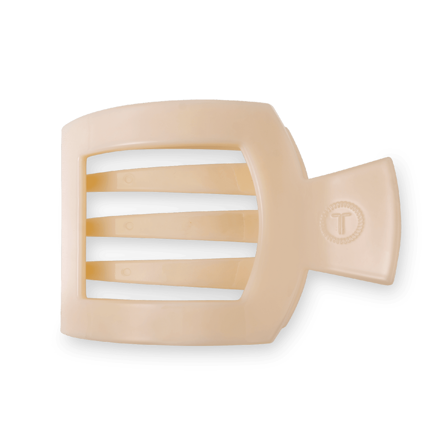 Almond Beige Large Flat Square Hair Clip - Shop LINNY CO