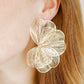 Amanda Flower Statement Earrings - Gold - Shop LINNY CO