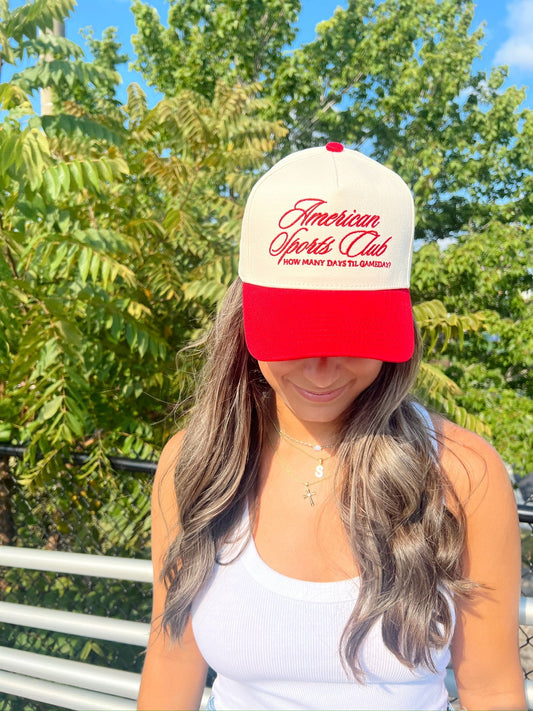 American Sports Club Vintage Trucker Hat - Shop LINNY CO