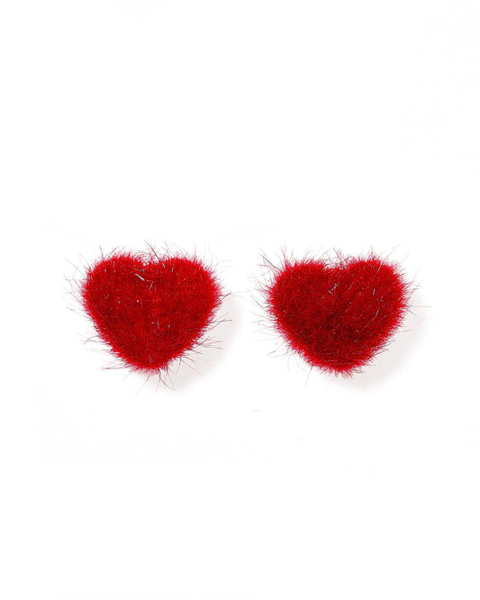 Amor Heart Earrings - Red - Shop LINNY CO