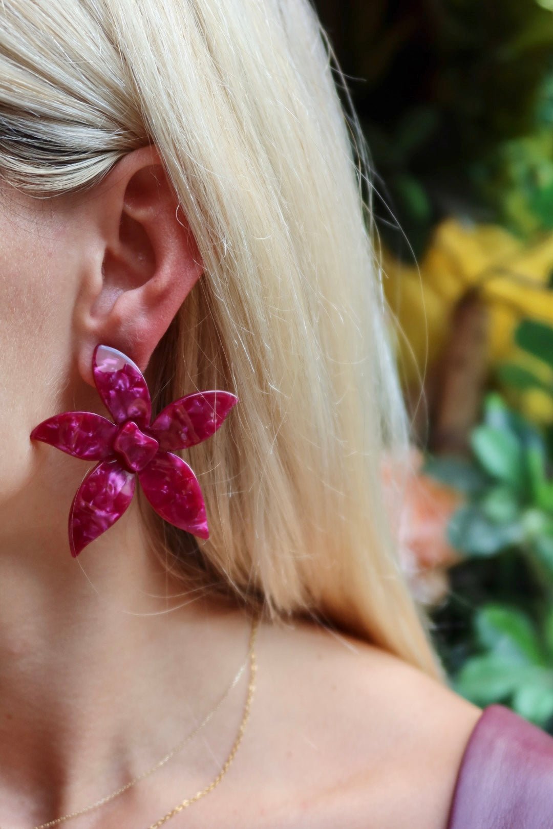 Annie Statement Earring - Pinot Noir - Shop LINNY CO