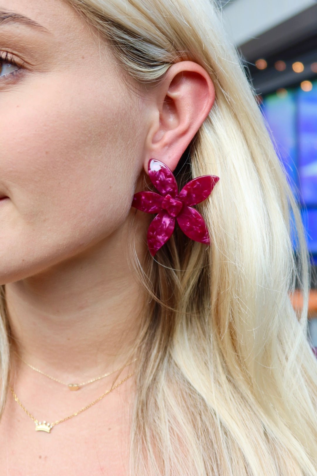 Annie Statement Earring - Pinot Noir - Shop LINNY CO