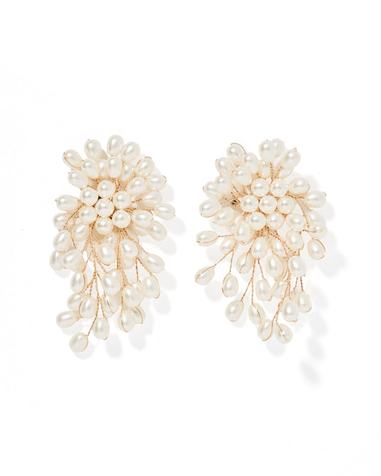 Ariel Pearl Statement Earrings - Shop LINNY CO