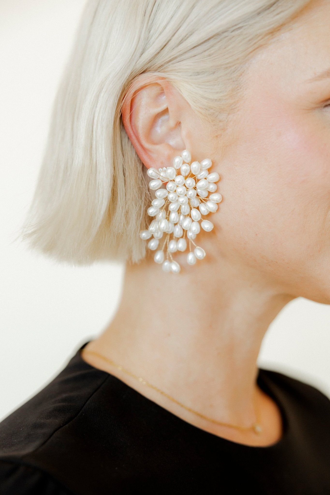 Ariel Pearl Statement Earrings - Shop LINNY CO
