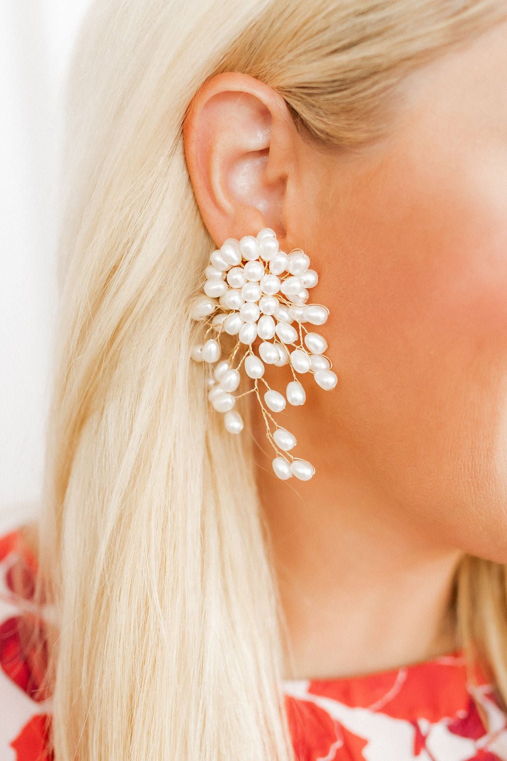 Ariel Pearl Statement Earrings - Shop LINNY CO