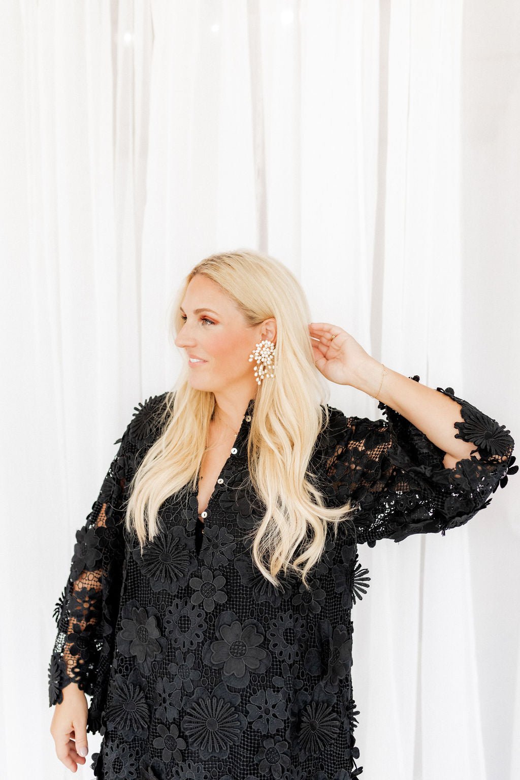 Ariel Pearl Statement Earrings - Shop LINNY CO