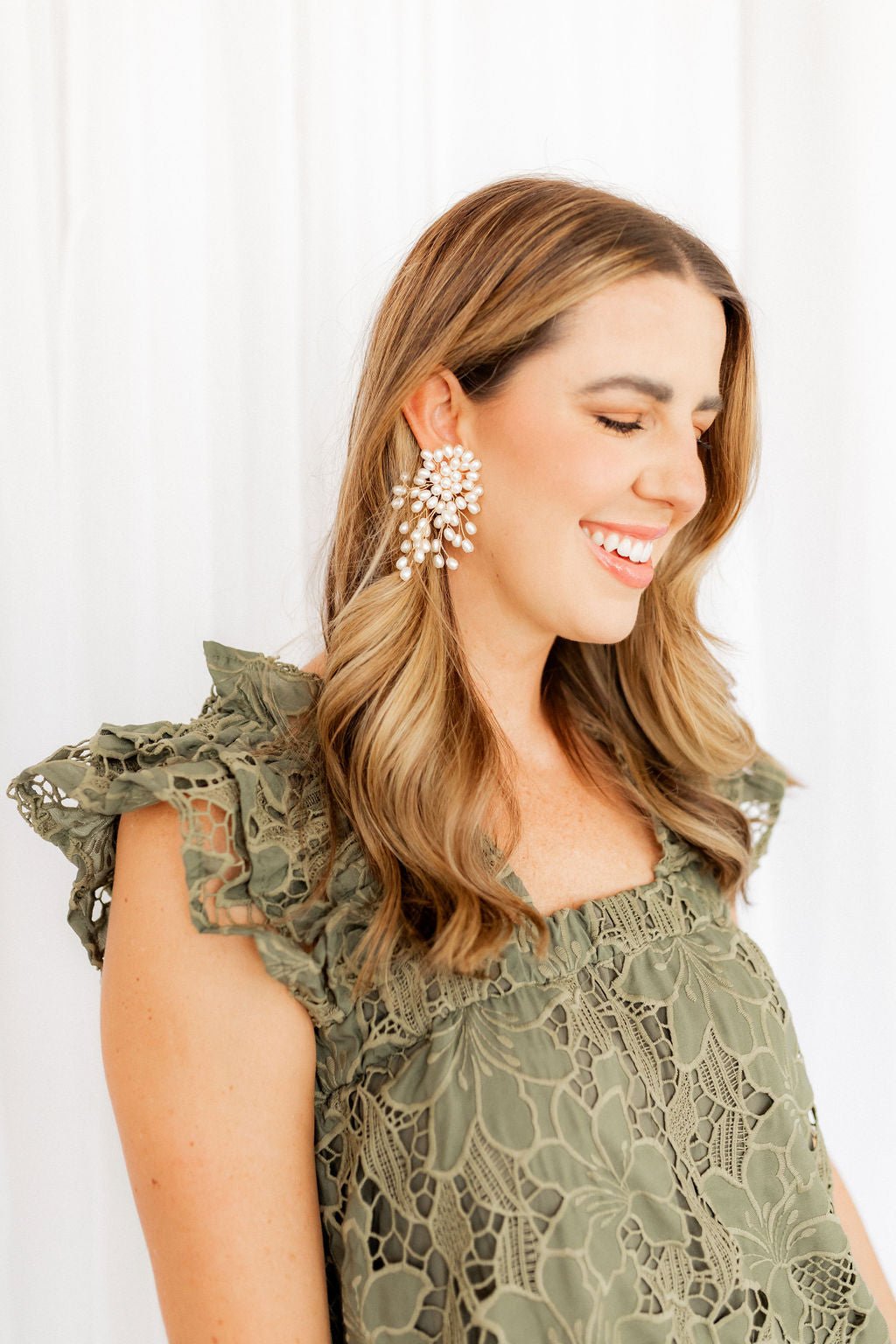 Ariel Pearl Statement Earrings - Shop LINNY CO