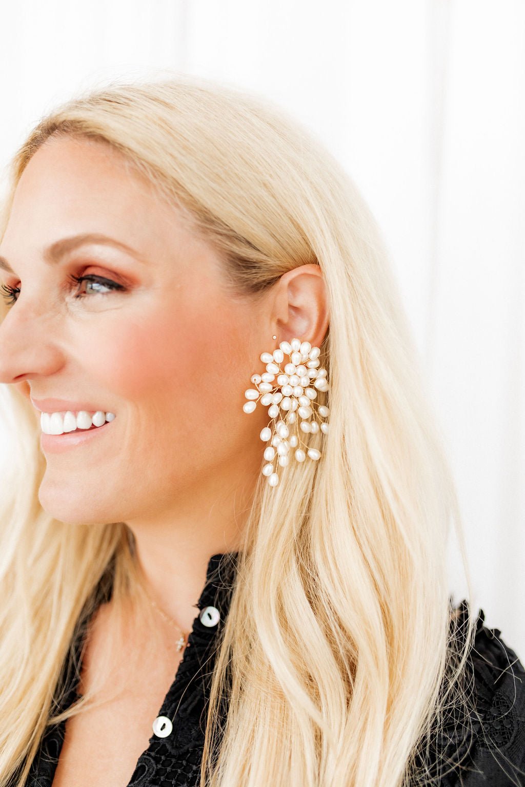 Ariel Pearl Statement Earrings - Shop LINNY CO