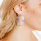 Ashley Medium Hoop Earrings - Blueberry Clouds - Shop LINNY CO