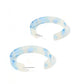 Ashley Medium Hoop Earrings - Blueberry Clouds - Shop LINNY CO