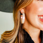 Ashley Medium Hoop Earrings - Latte - Shop LINNY CO