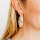 Ashley Medium Hoop Earrings - Sunrise - Shop LINNY CO